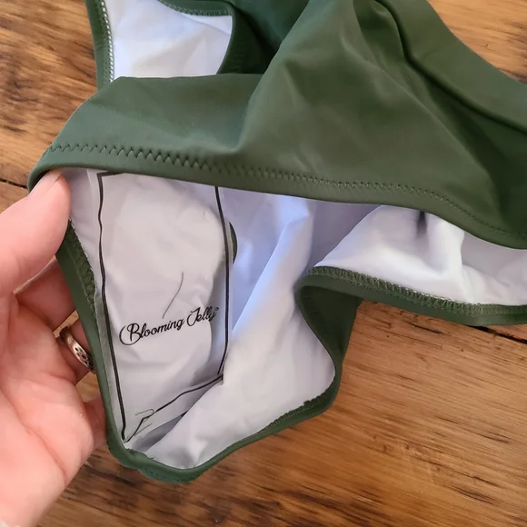 Blooming Jelly Olive Green High Waisted Bikini Size S - Picture 8 of 10